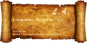 Longauer Aranka névjegykártya