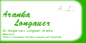 aranka longauer business card